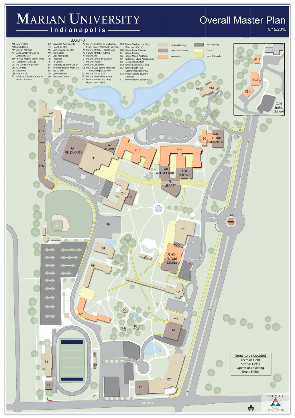 Campus Master Plan Higher Ed Architect Schmidt Associates