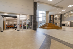 LaPorte Intermediate School and Kesling Campus_stairs and cafeteria