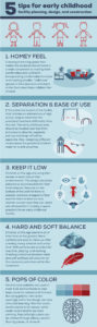 5 tips for early childhood design infographic