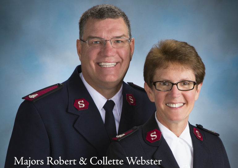 Majors Bob and Collette Webster