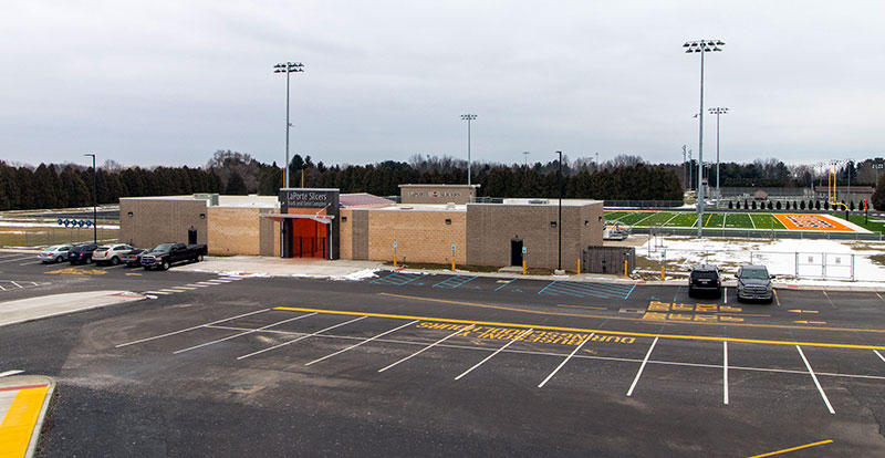 LaPorte Intermediate School Track and Field after consolidation