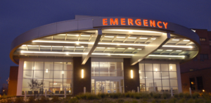 Community Hospital Emergency Department Entrance